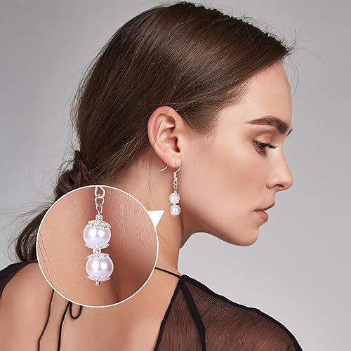 Miniatura 4 de ANCIRS 2000 cuentas espaciadoras de 0.276 in para hacer joyas, tapas de cuentas de flores de acero inoxidable para collar de pulsera, dorado y