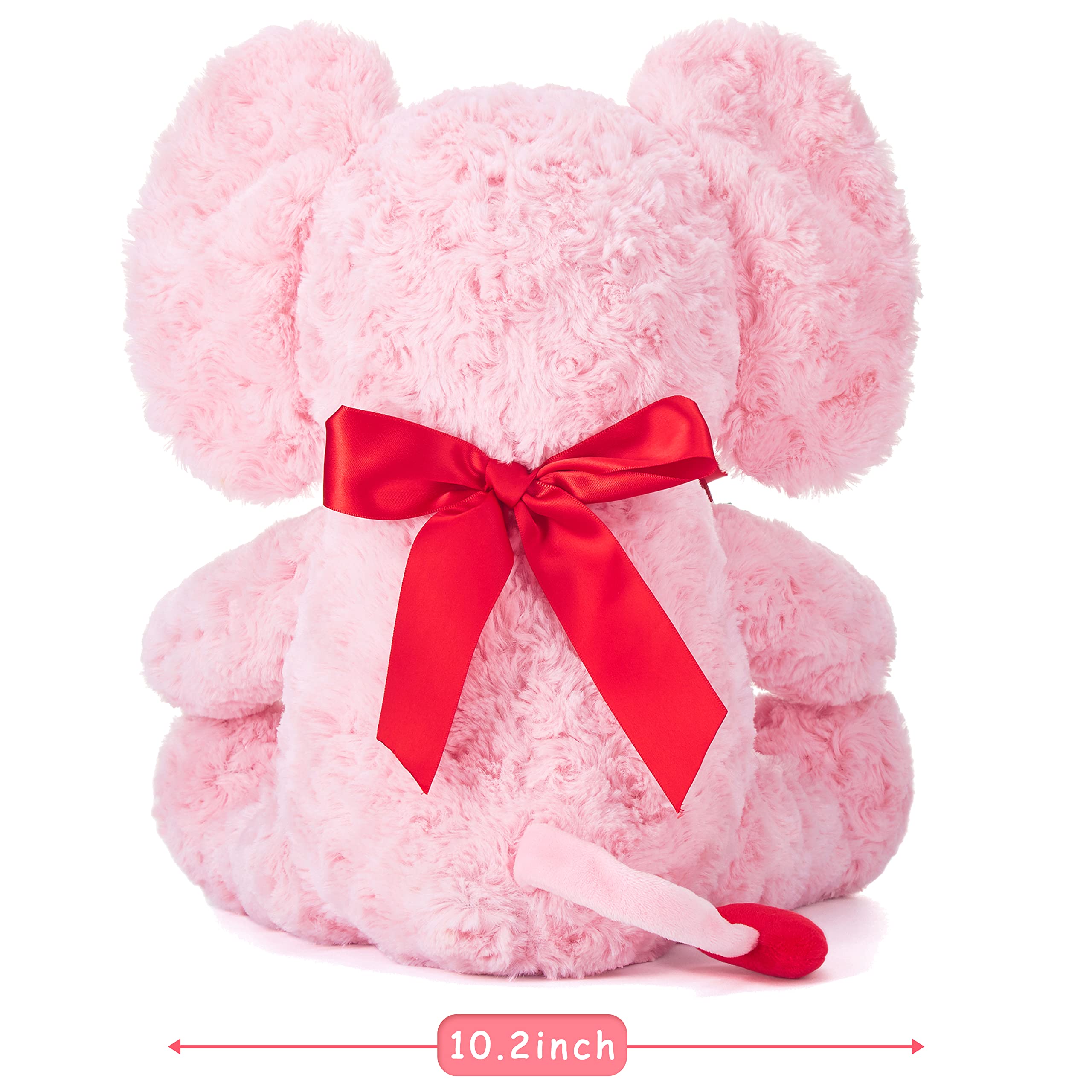 BEJOY Teddybeer knuffeldieren pluche beer die een roos vasthoudt zacht pluche speelgoed Valentijnsdag, 41 cm, roze