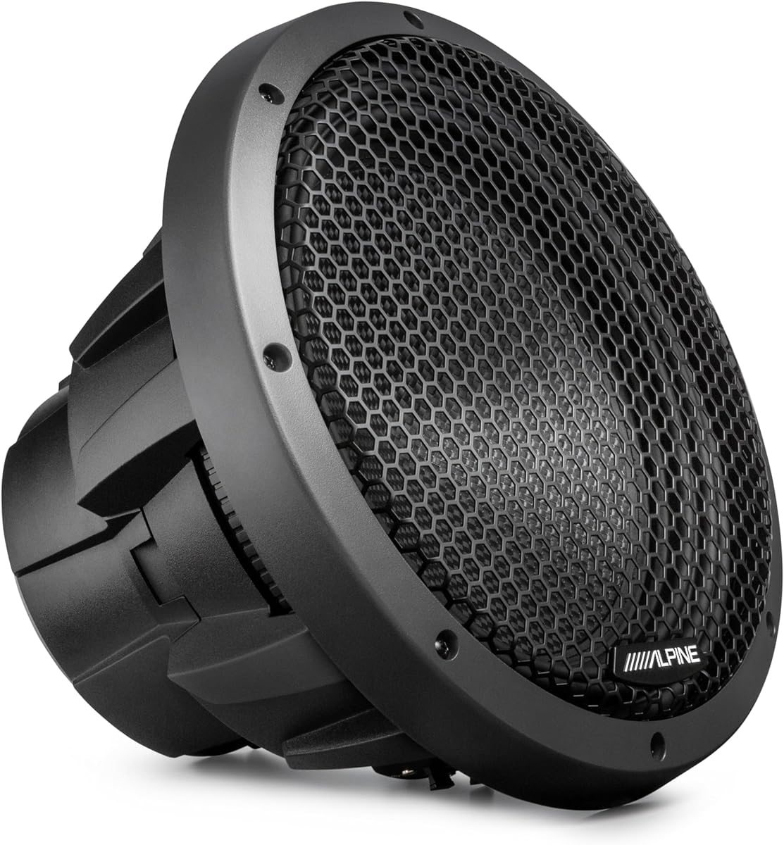 Alpine HDZ-W12 12" Subwoofer | 800W RMS, Dual 4-Ohm Voice Coils, Grille | Deep Accurate Bass Response, Flexible DVC Wiring, High-Power Handling Woofer Design, Protective Cover Included