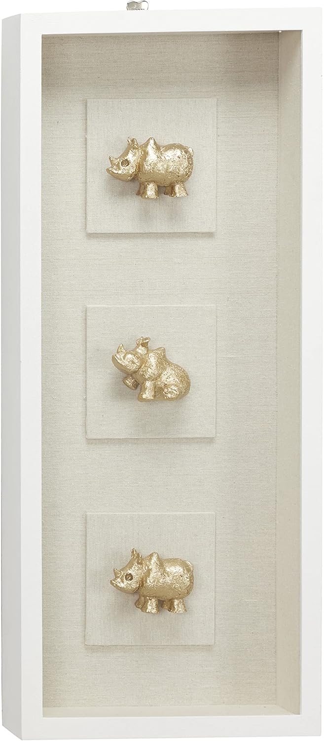 Deco 79 Shadow Box, 12" L x 3" W x 28" H, Gold