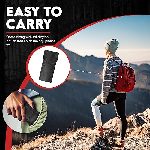 Miniatura 6 de Martillo de hacha multiherramienta para campamento, equipo de supervivencia 16 en 1 con cuchillo, alicates, sierra, destornillador, abrebotellas,