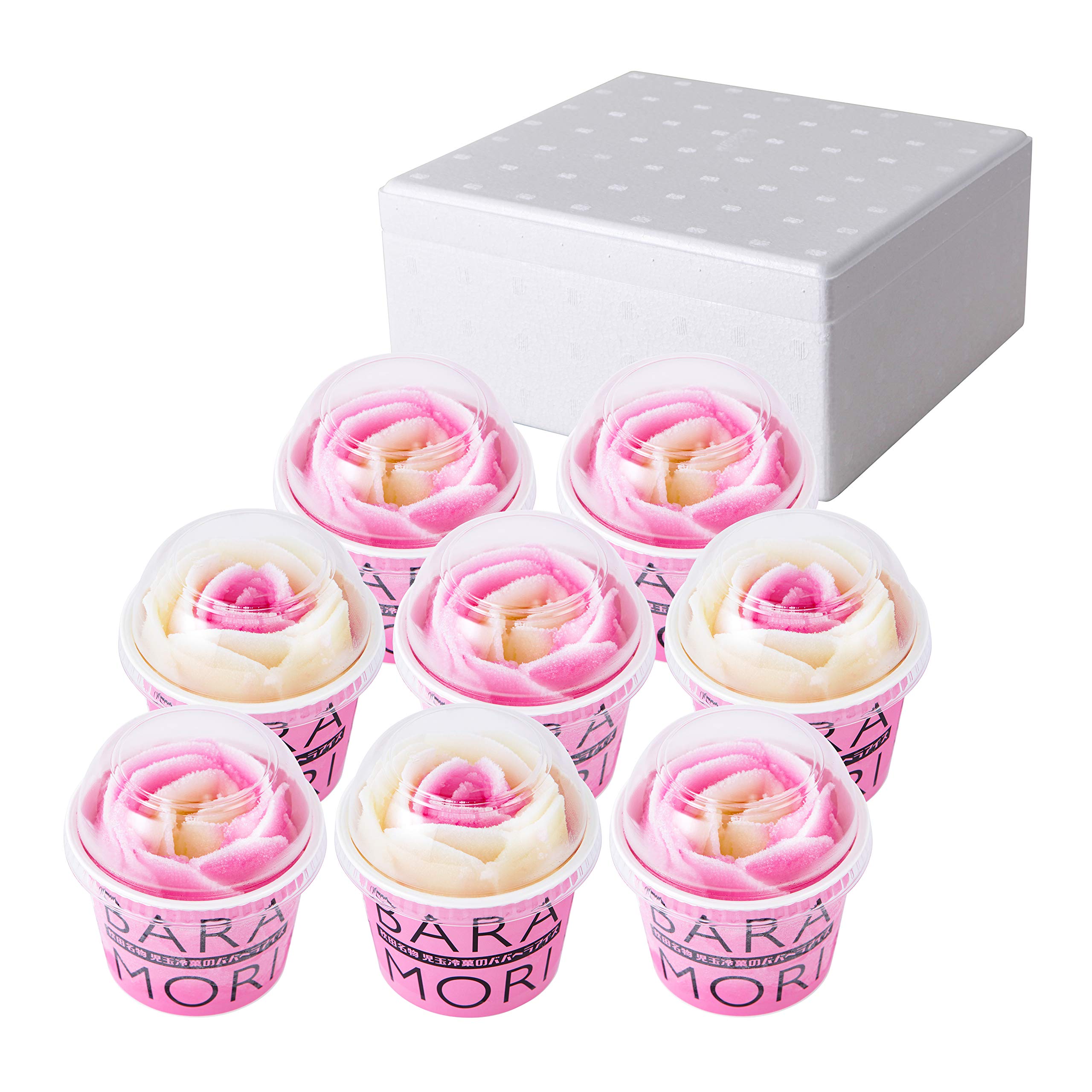 Amazon.co.jp: 児玉冷菓 秋田 名物 ババヘラ アイス バラ盛りカップ 8