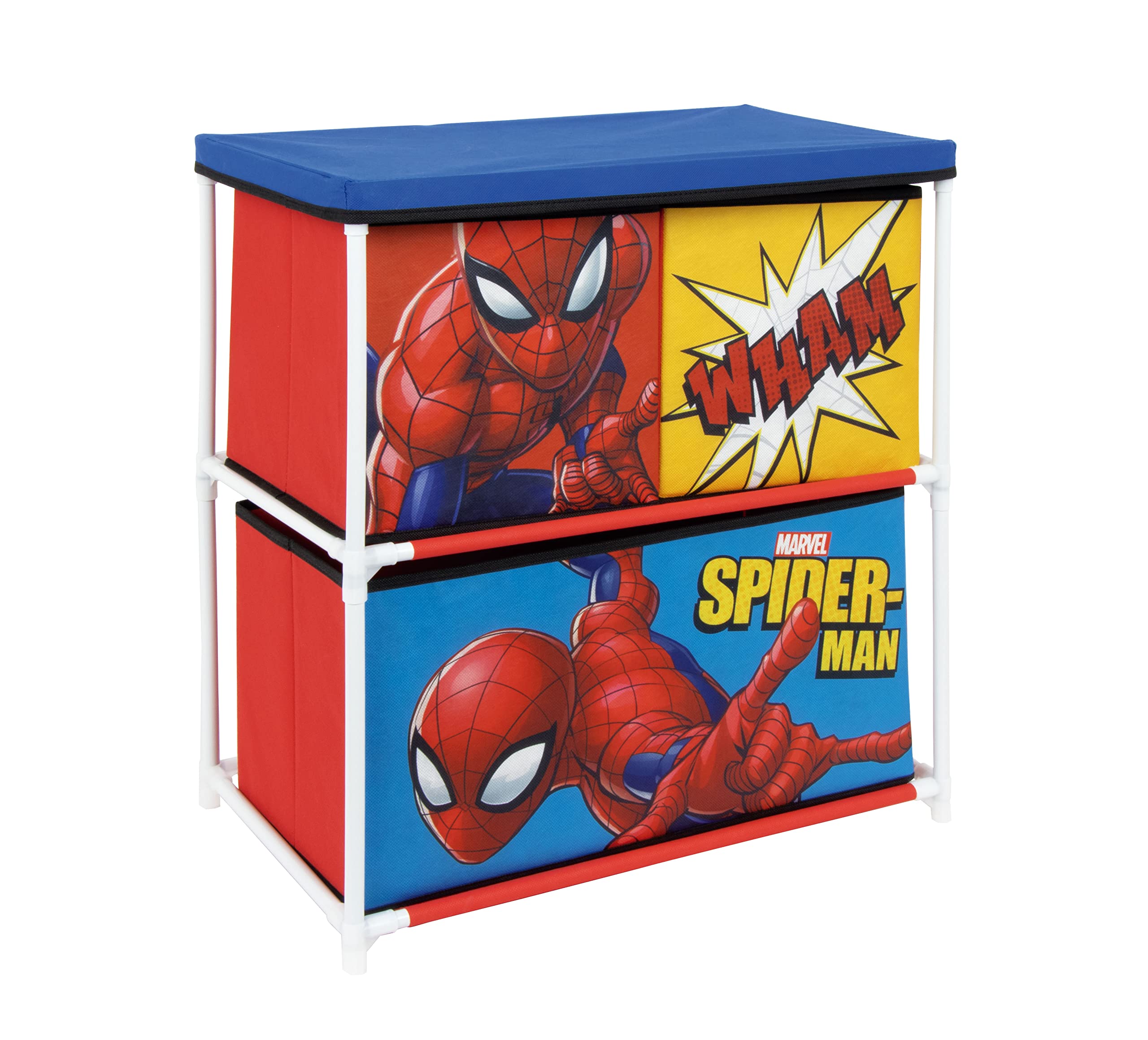 Scaffale Portagiochi in metallo Spiderman Marvel