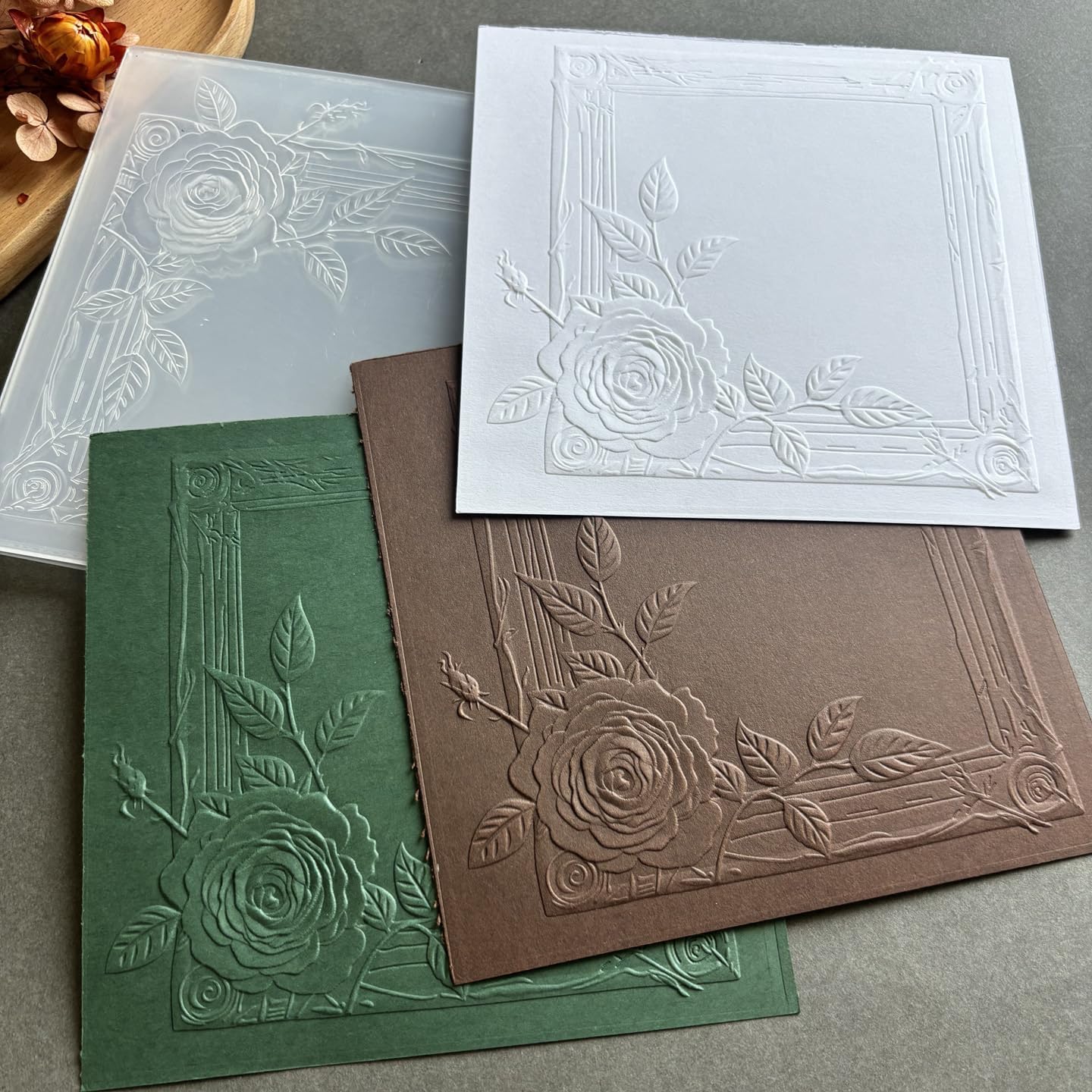 3D Tiny Star Flower Embossing Folder, Mini Snowflake Floral Texture Emboss Template for Card Making, Scrapbooking, Christmas Wedding Holiday Greeting Cards DIY Paper Craft Supplies