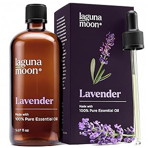 Lagunamoon Lavender Essential Oil - Pure Essential Oils for Diffusers, Humidifiers, Aromatherapy, Cars, Yoga, Home Essentials - Relaxing Fragrance Scents for Fresheners and Candle Making (150ml)