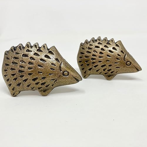 Miniatura 7 de Erizo vintage bronce antiguo hecho a mano Metal Animal Armario Perillas de puerta, tiradores de cajón manijas de puerta de gabinete
