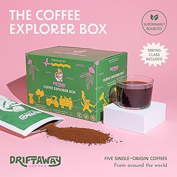 Amazon.com: Driftaway Coffee Explorer Box, 5 Pack Coffee Tasting