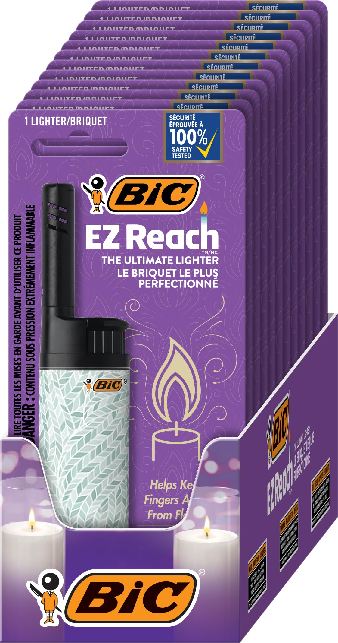BIC EZ Reach Candle Lighter, The Ultimate Lighter with Wand for