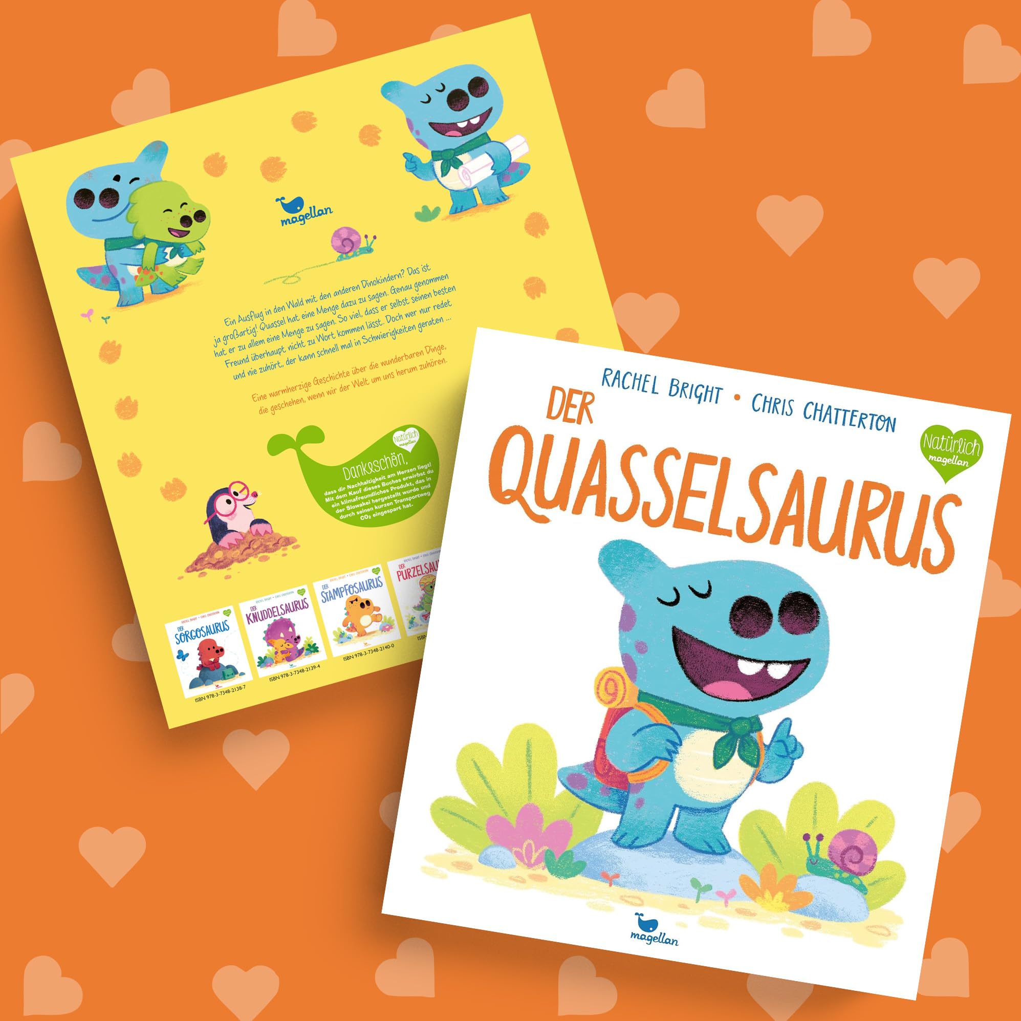 Der Knuddelsaurus, Der Stampfosaurus & Der Quasselsaurus von Rachel Bright – Bilderbuch Set für Kinder & Eltern ab 3 Jahren inkl. Stickerset – Dino-Geschichten über Streit Wut Zuhören & Rücksichtnahme