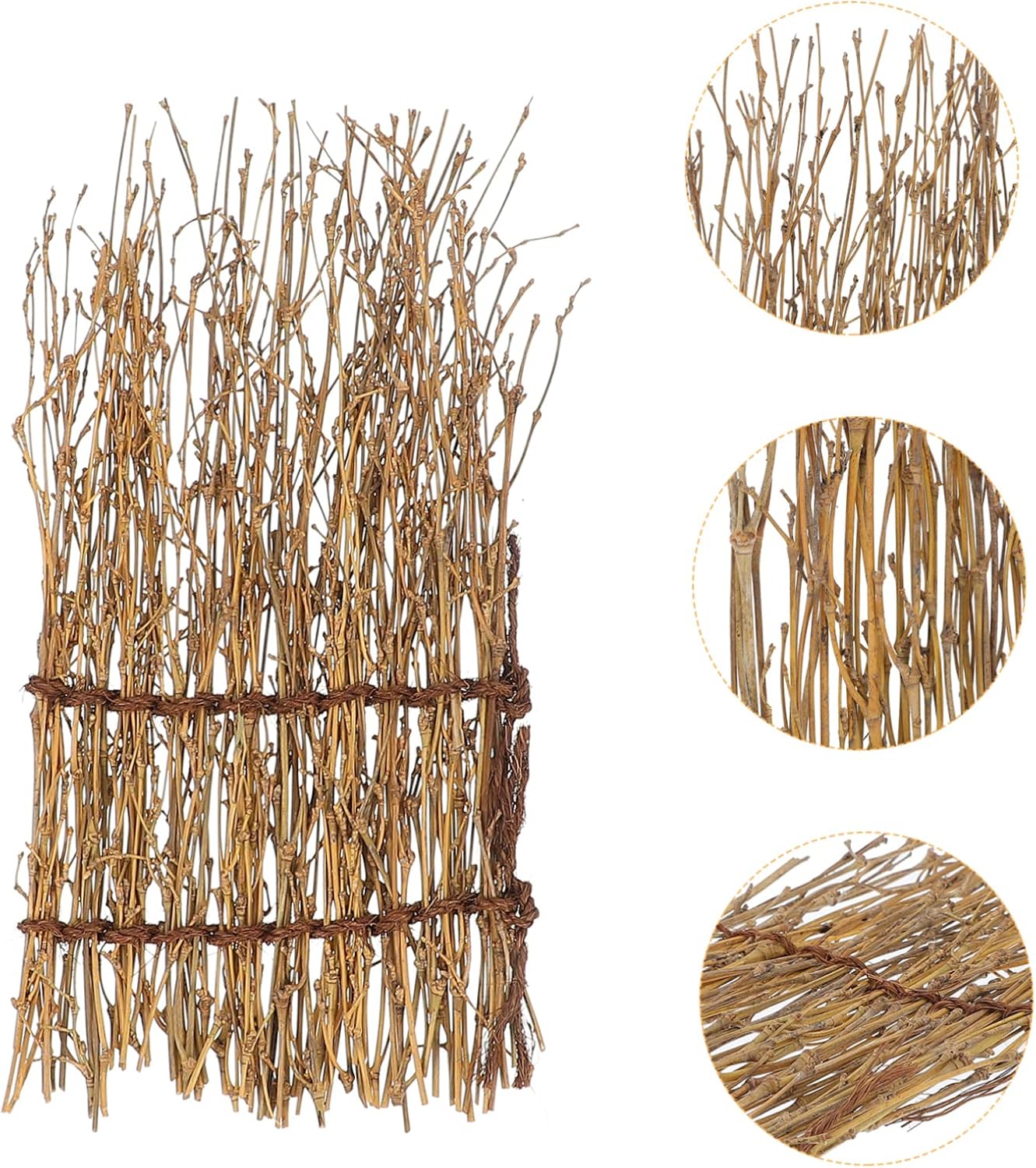 Sashimi Decoration Bamboo Fence Set 3Pcs for Restaurant Plate Display