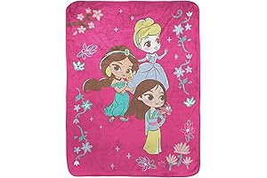 Disney Princesses Throw — Mulan, Jasmine and Cinderella Appear in Raschel Throw