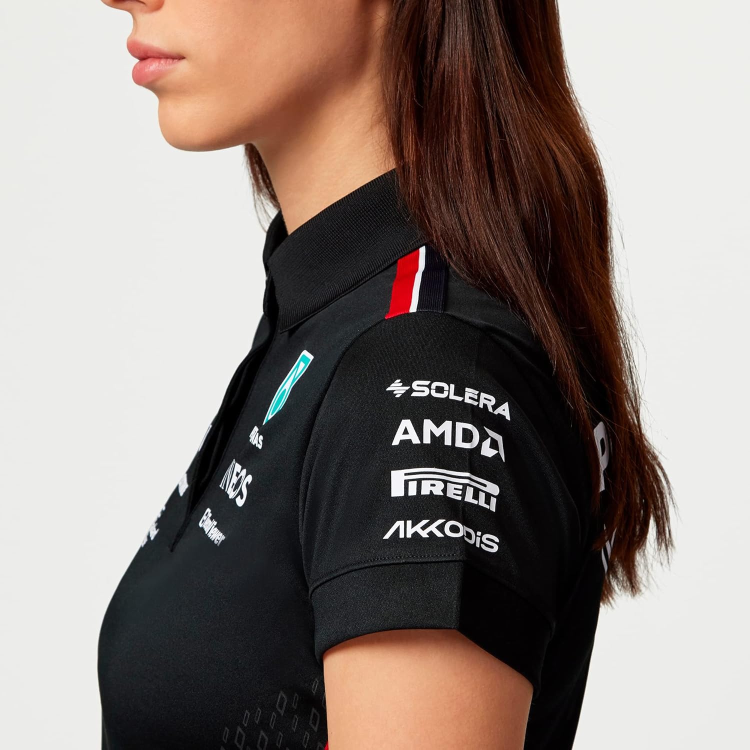 Mercedes AMG Petronas Formula One Team - Womens 2023 Team Polo - Black - Size: XXL