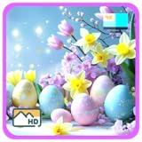 輝くイースターの優雅さ - 鮮やかな春の卵ディスプレイと優しい季節の雰囲気、スリープタイマー付き