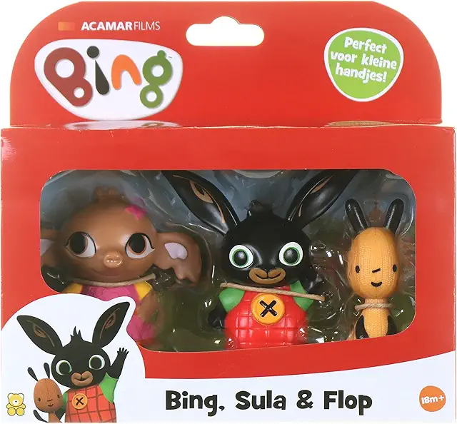 Bing Flop Sula 3-Pack Figuren Set - B&G Dyr Figurer für Kinder