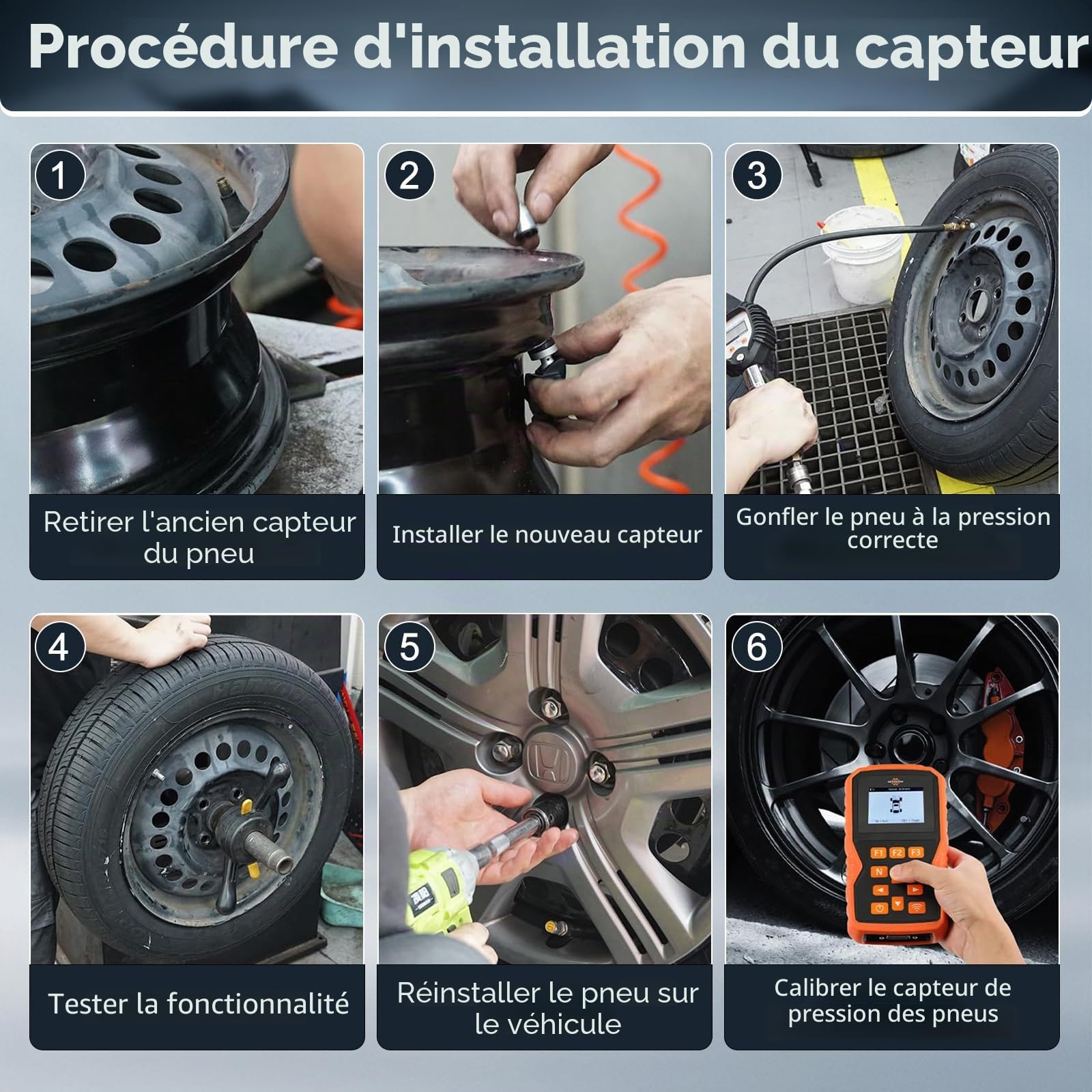 4 Pièces A4479050500 Capteur de Pression des Pneu Compatible avec Mercedes-Benz Marco Polo V-Class W447 Viano W639 Vito EQV Metris, A4479051704, Capteurs Tpms RDKS, Capteurs de la Pression des Pneus