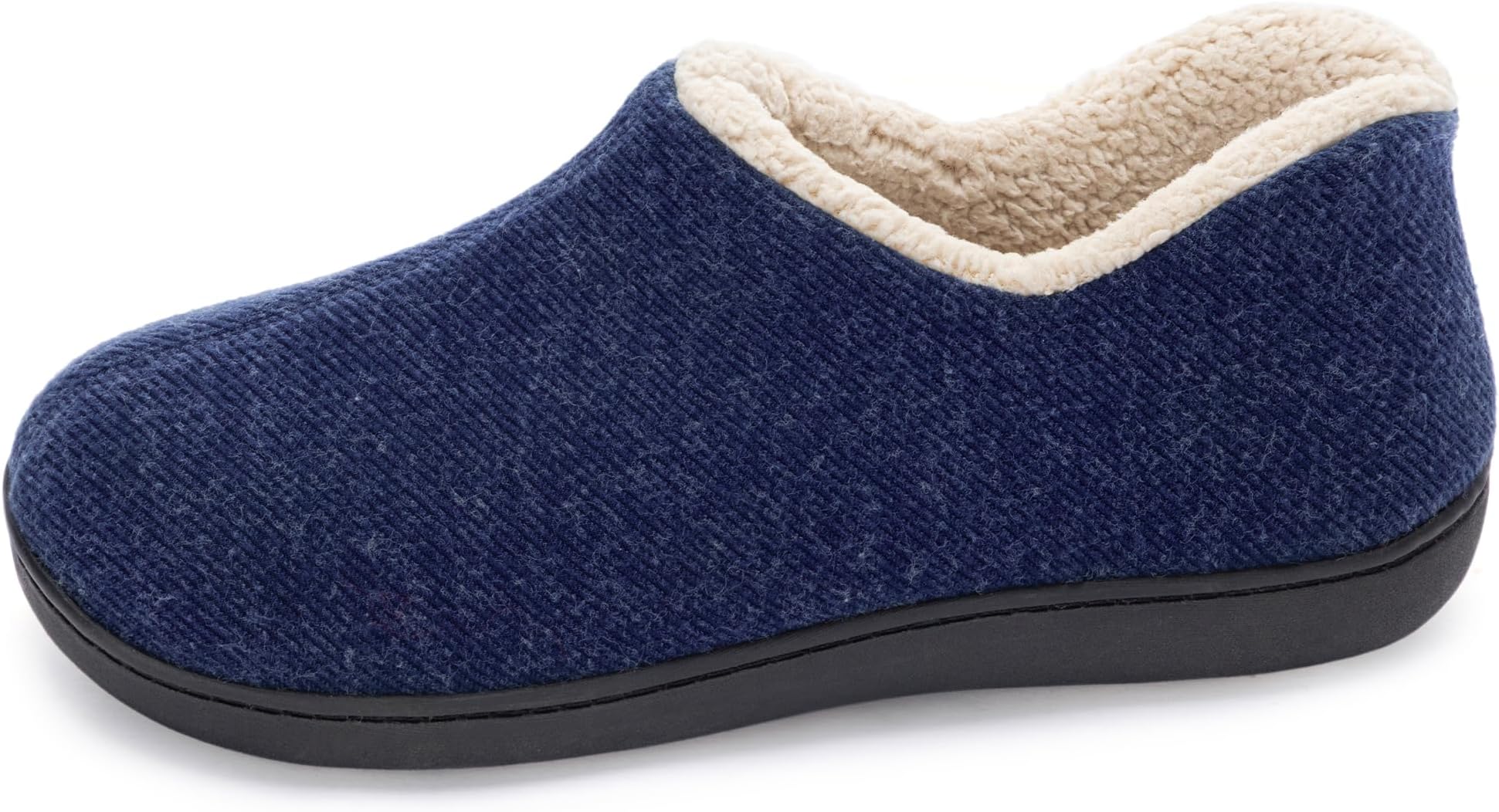 Women's Indoor Loafer House Slippers with Memory Foam, Ladies Warm Closed Back House Shoes with Non-Slip Outdoor Rubber Sole