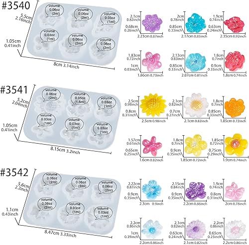 Miniatura 4 de Moldes de resina epoxi, paquete de 9 con tutorial, bandeja organizadora de maquillaje para joyas, caja de almacenamiento de lápiz labial