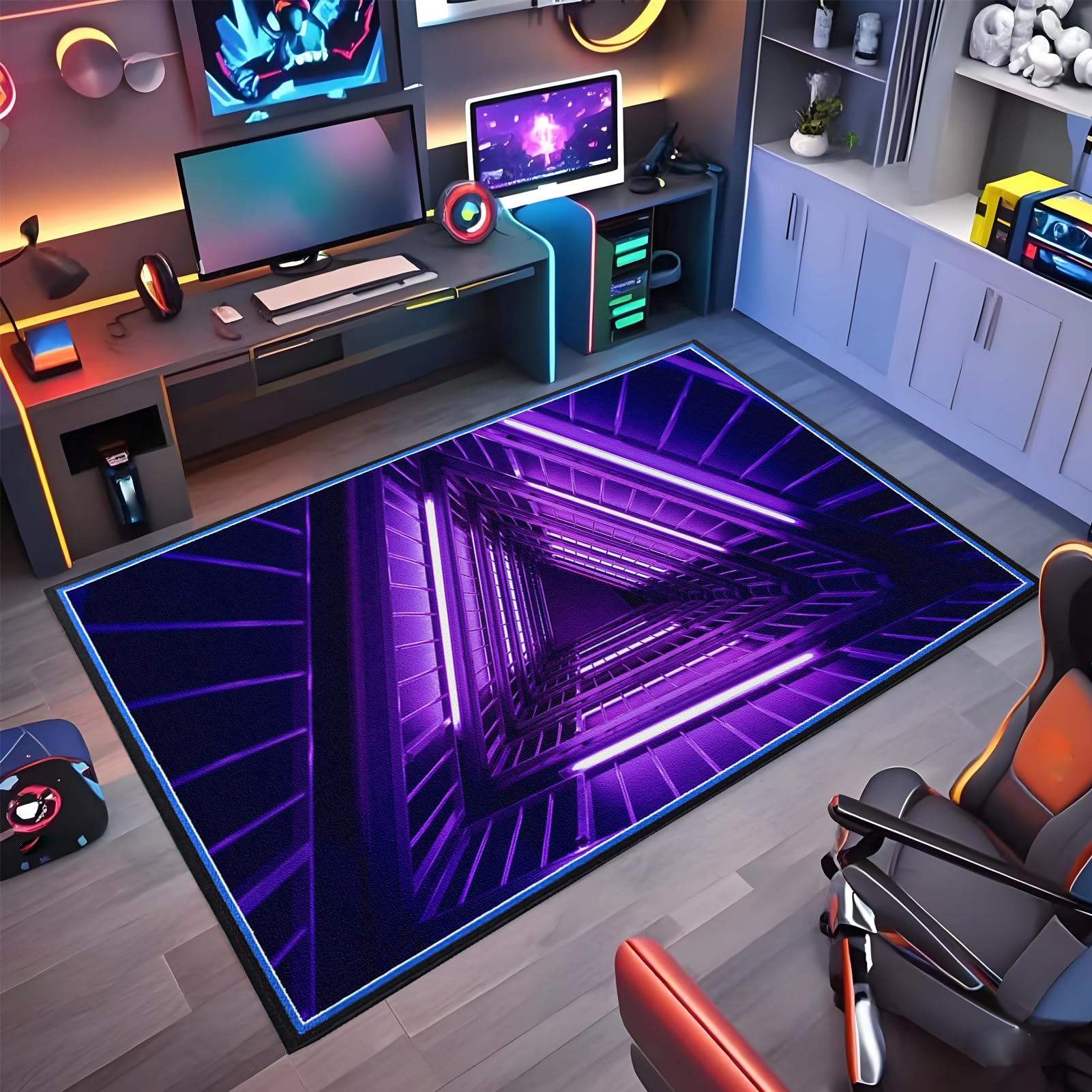 Wuzqju Gaming Chair Mat Non-slip Office Chair Mat for Hardwood Floor 80 x 160 cm Heavy Duty Office Chair Mats for Carpeted and Hardwood Floor Multi-Purpose Floor Protector for Home Office Gaming Room