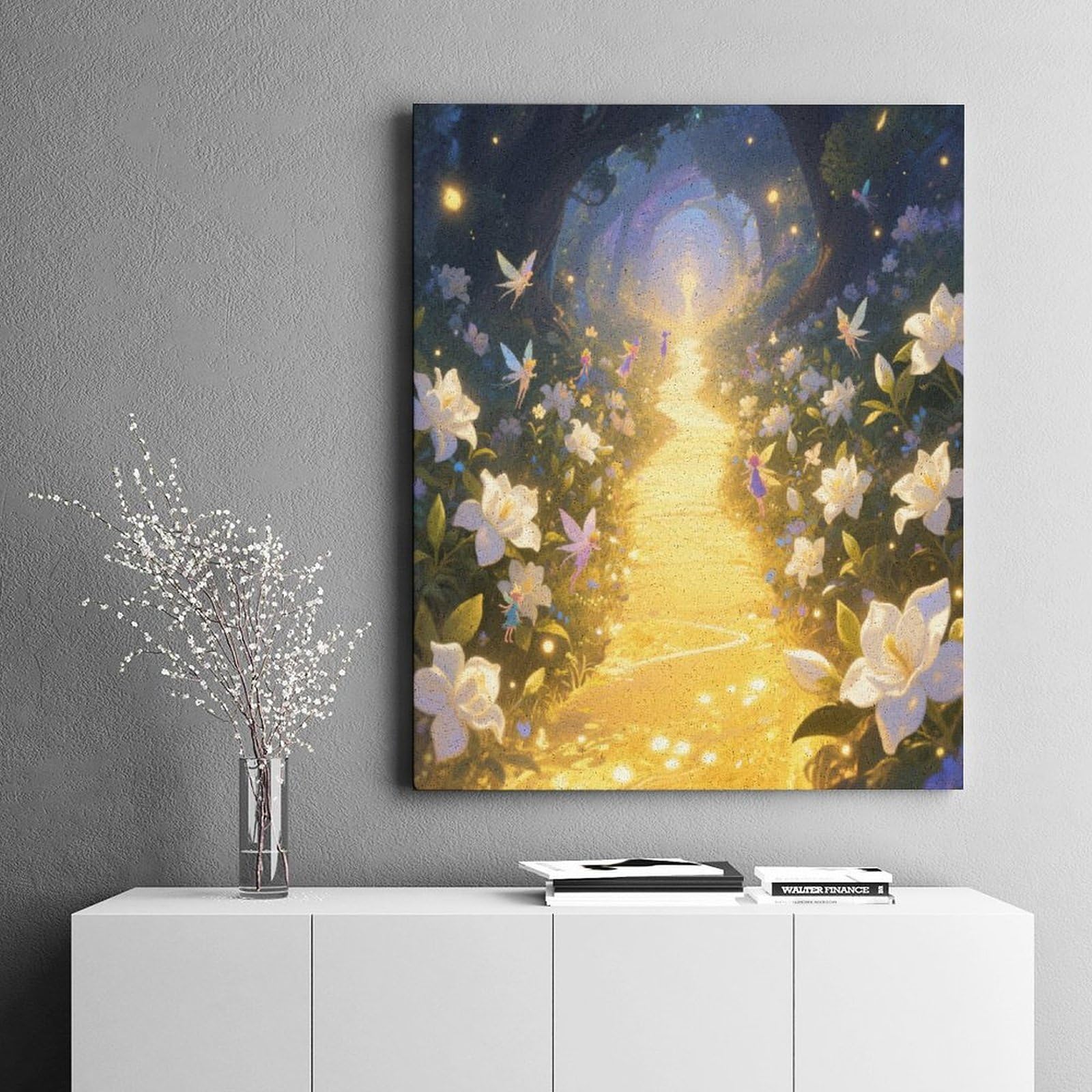 KOAYUBFC Gardenia Malen nach Zahlen Kit für Erwachsene Anfänger Erwachsene Malen nach Zahlen Kits auf Leinwand DIY Acryl Ölfarben Malerei mit Pinseln für Geschenk Home Wall Decor