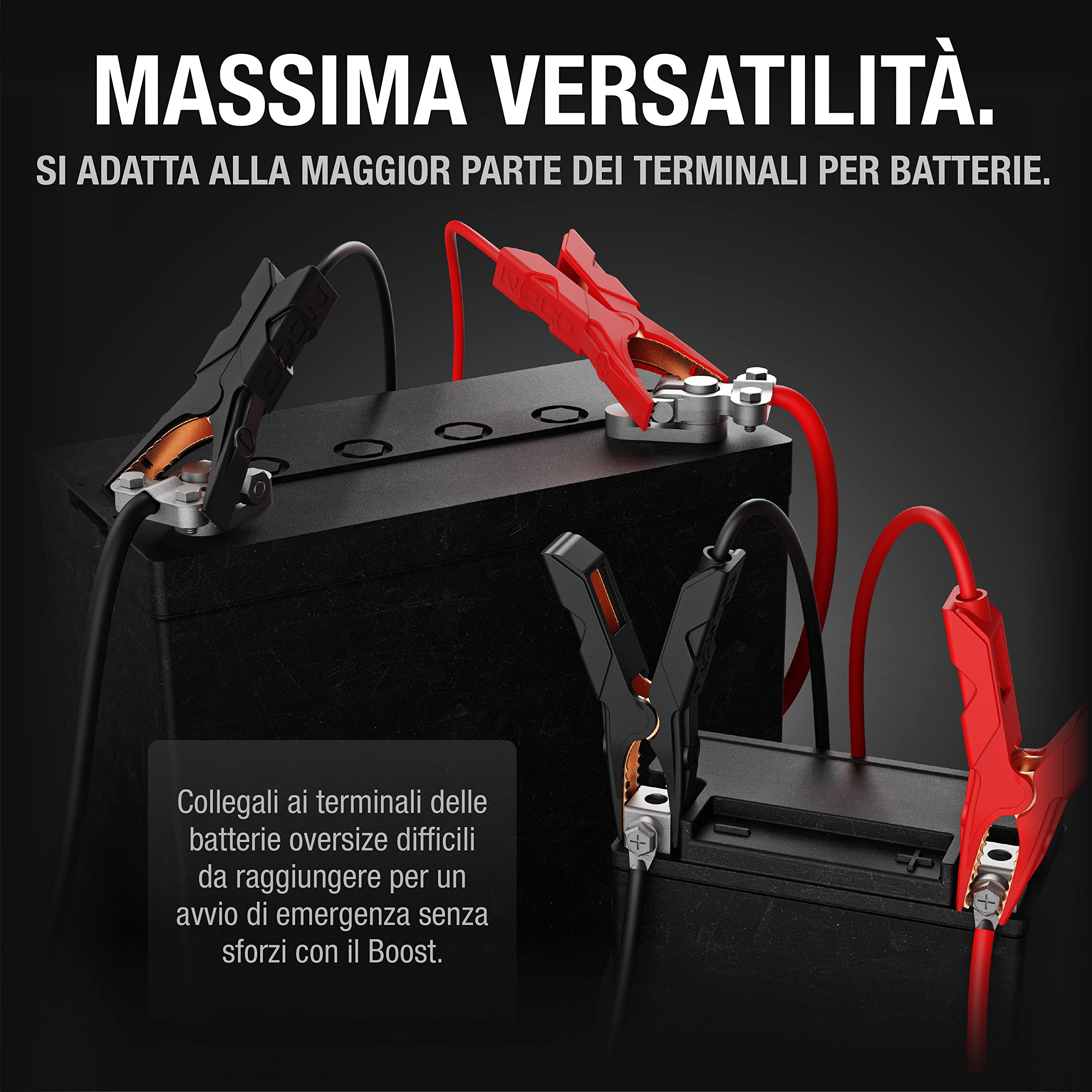 NOCO GBC003 Boost HD Precision Morsetti per Batteria per Dispositivi di Avviamento di Emergenza al Litio UltraSafe GB20, GB40, GB50 e GBX45