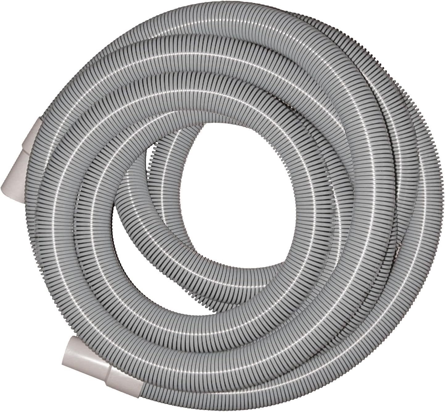 Hydro-Force AH36BH Carpet Cleaning Vacuum Hose with Cuffs for Truck Mounts and Portable Extractors, 1.5" x 25', Gray