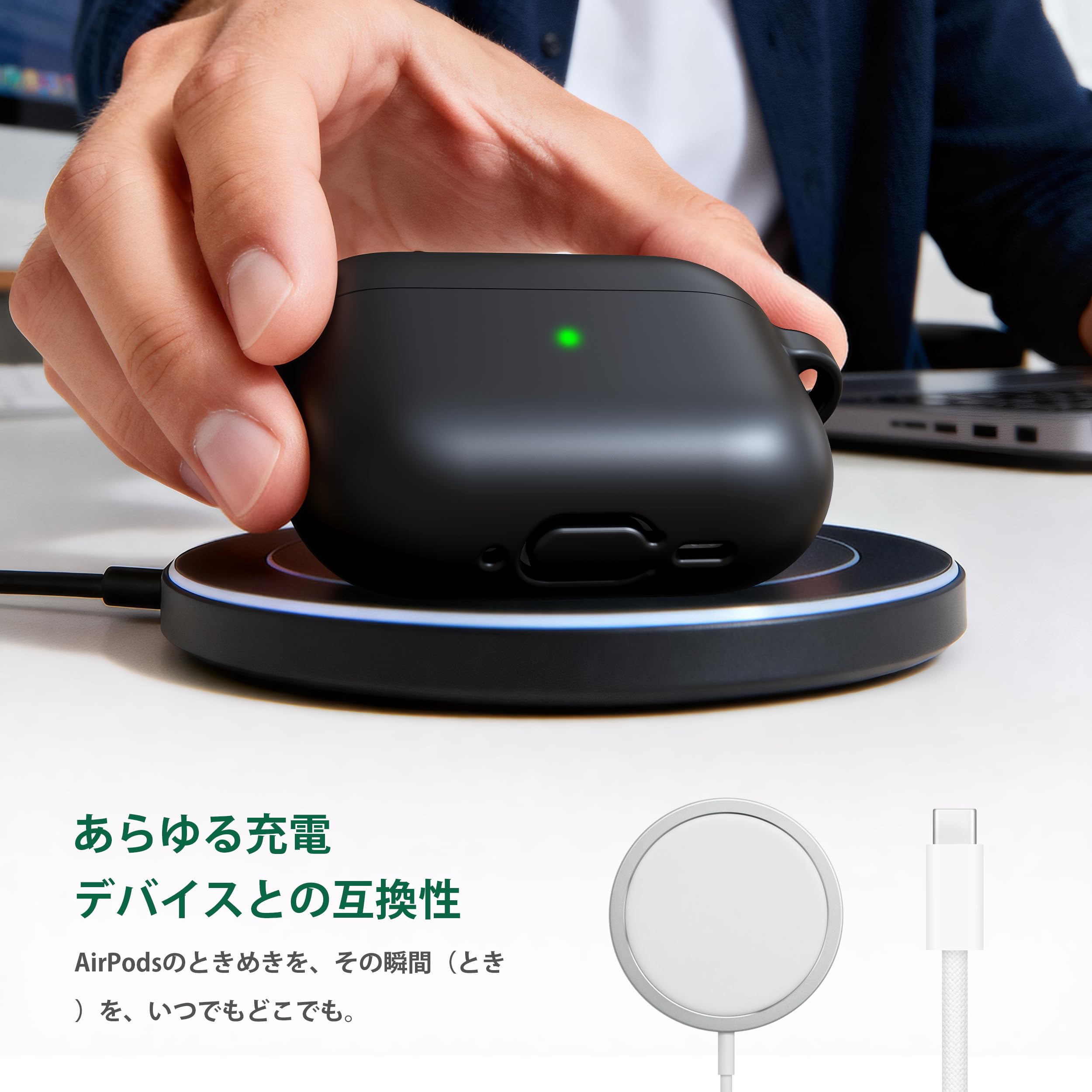 Amazon | R-fun AirPods Pro 3ケース (2025) ソフトシリコン保護ケース
