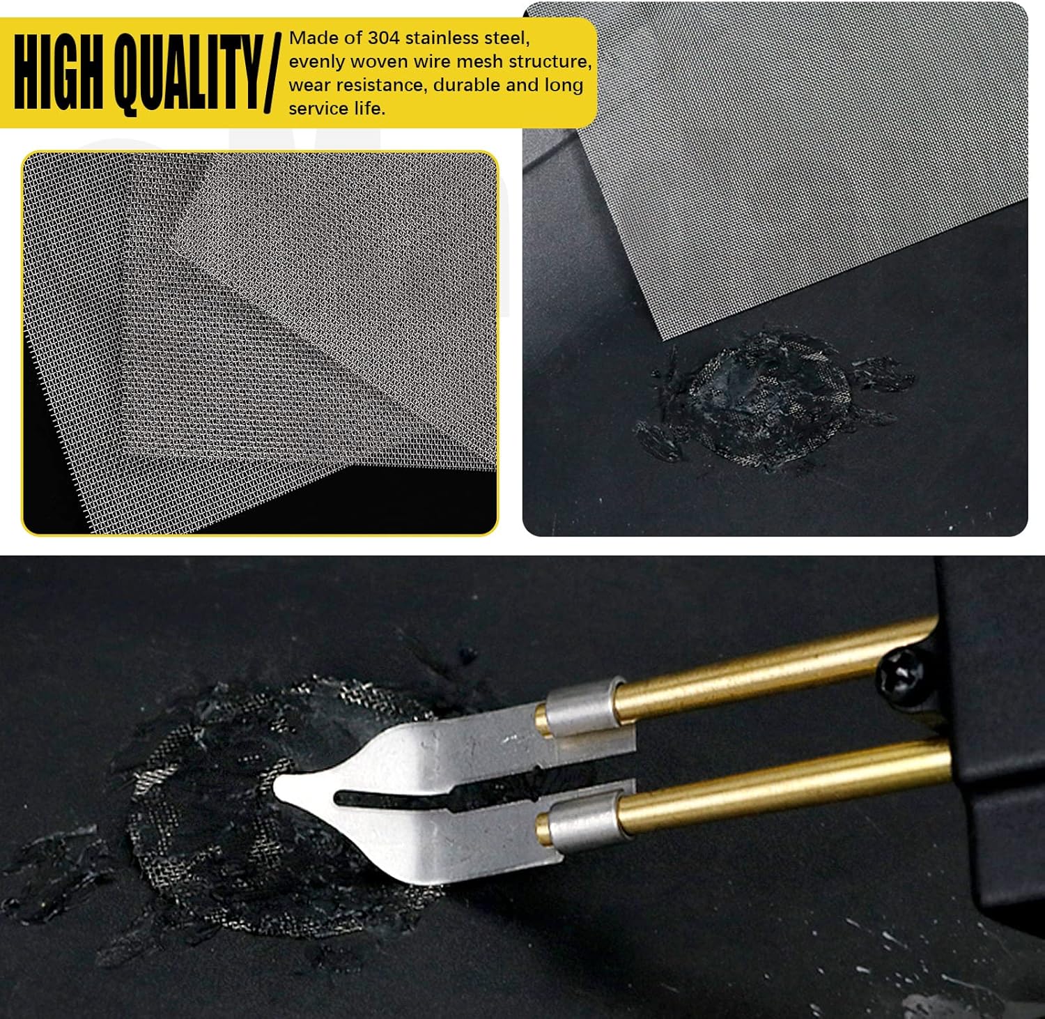 75Pcs 13" Plastic Welding Rods Assorted Set with Stainless Steel Mesh, 8 Types PP PU ABS PE TPO PA PC Plastic Welder Repair Rods Welding Strips for Auto Car Bumpers Kayak Repairs