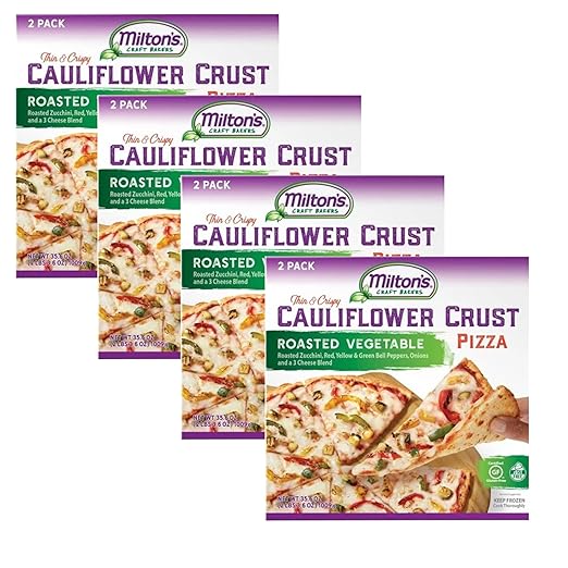Milton's Cauliflower Crust Pizza Roasted Vegetable Thin And Crispy Certified