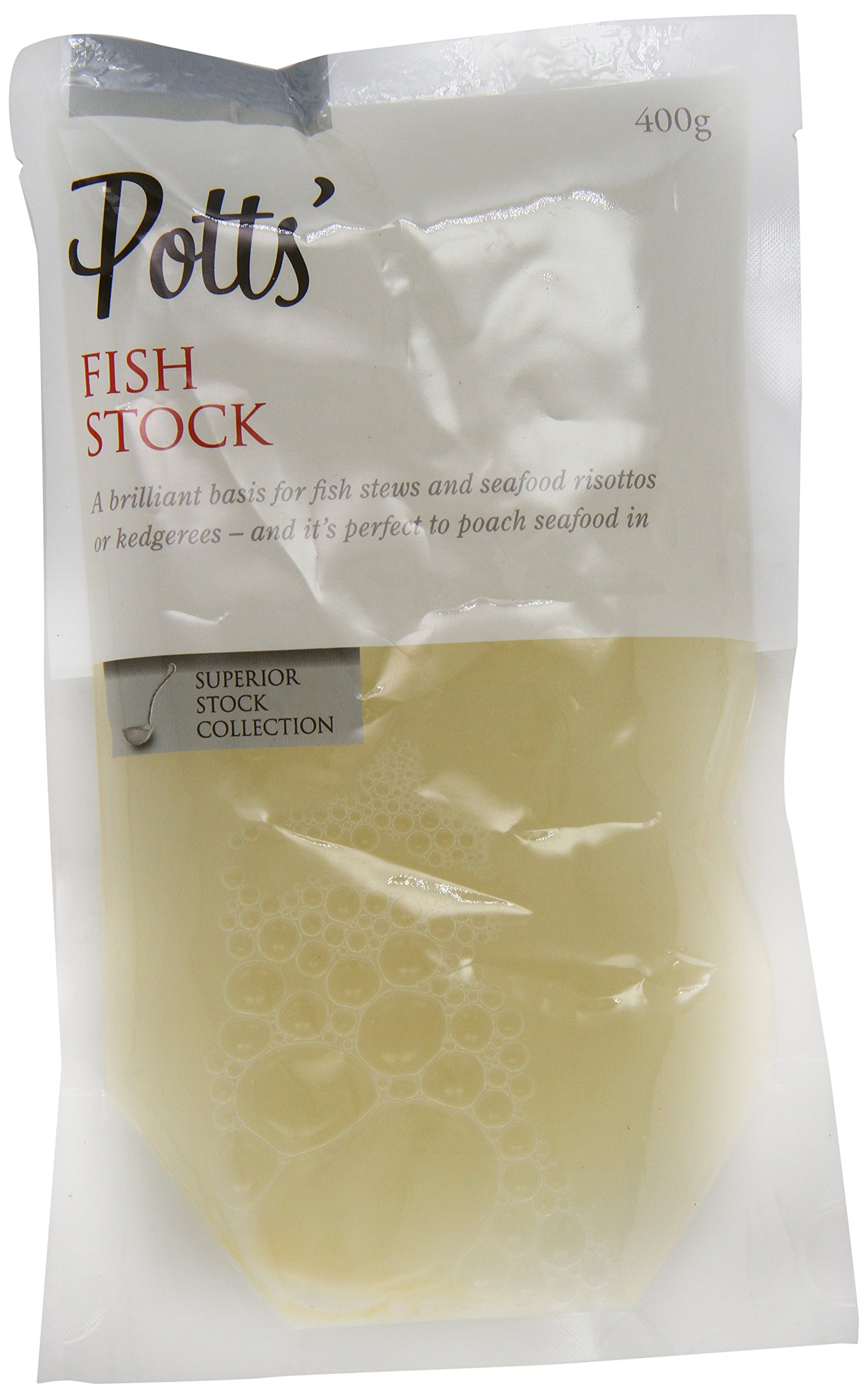 Potts' Fish Stock 400 g (Pack of 6)