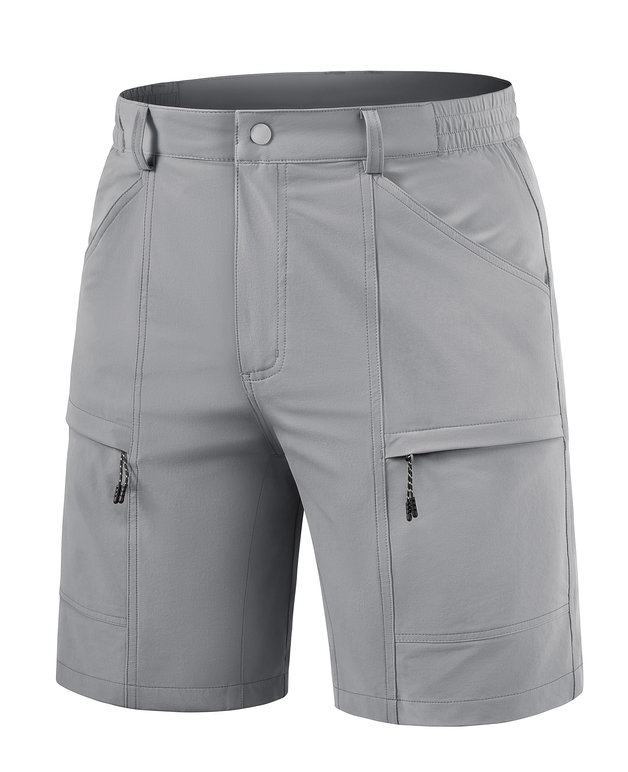Men's Hiking Cargo Shorts 10" Quick Dry Lightweight Casual Golf Work Shorts with Zipper Pocket Summer Outdoor