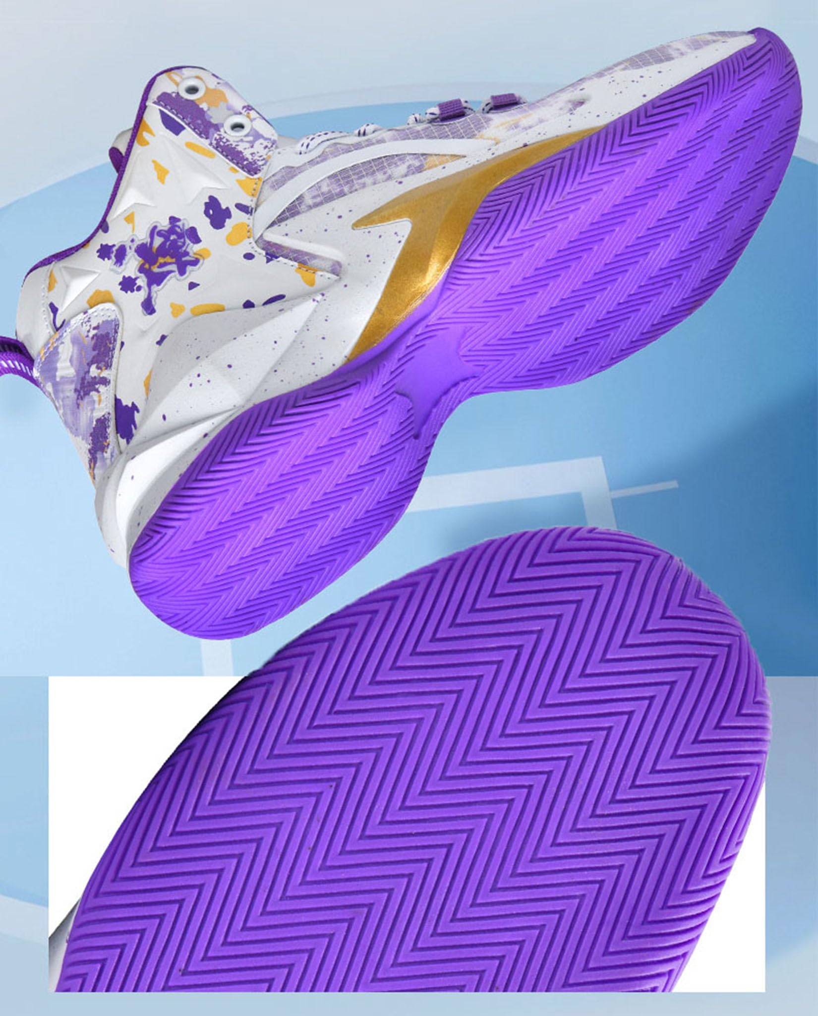 Unisex lekkie buty do koszykówki odpowiednie zarówno na zewnątrz fitness, jak i na spacery dla chłopców(39 UE, Z01)