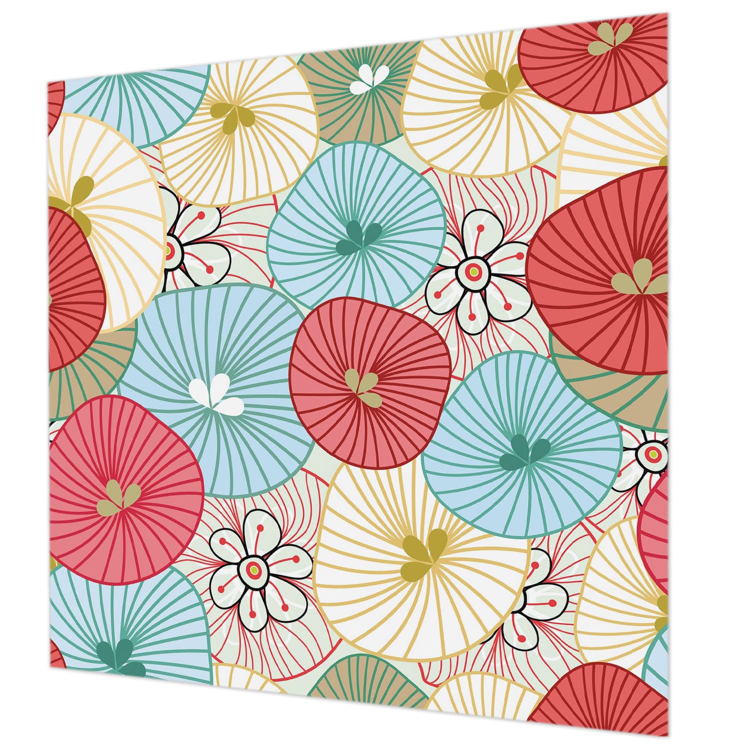 Tapisserie intissée fleurie pour chambre et salon Tulup 250x250 cm