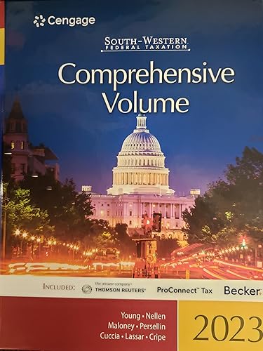 South-Western Federal Taxation 2023: Comprehensive (with Intuit ProConnect Tax Online &amp; RIA Checkpoint) (South-Western Federal Taxation (Hardcover))