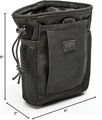 Miniatura 10 de WOLF TACTICAL Bolsa de basura con cordón Molle  Bolsa de gota EDC para municiones, revistas, tiro a distancia, caza, deportes al aire libre