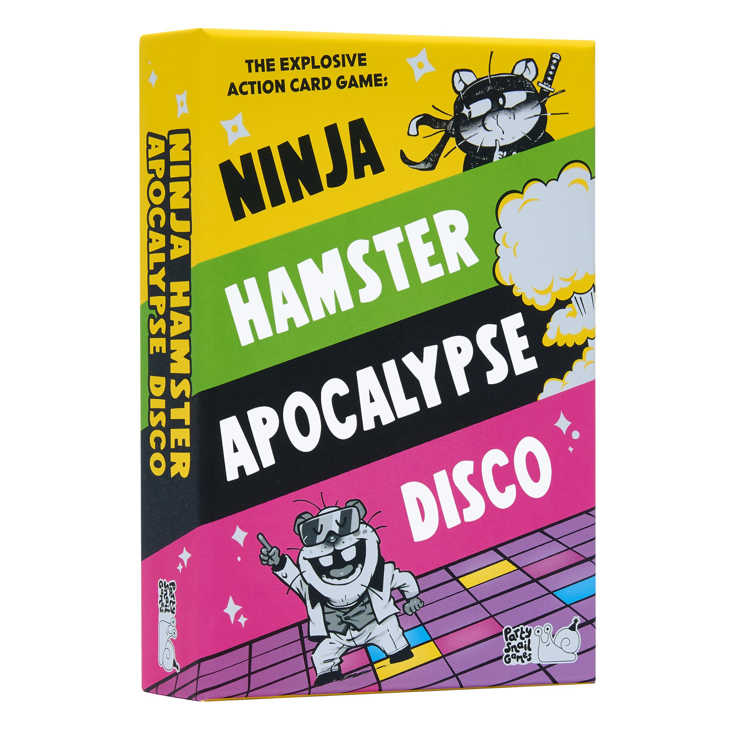 Party Snail Games Ninja Hamster Apocalypse Disco: The Action-Packed Card Game that Gets Everyone Exploding with Laughter. Hilarious Fun for Kids, Teens and Adults. (Ninja Hamster Apocalypse Disco)