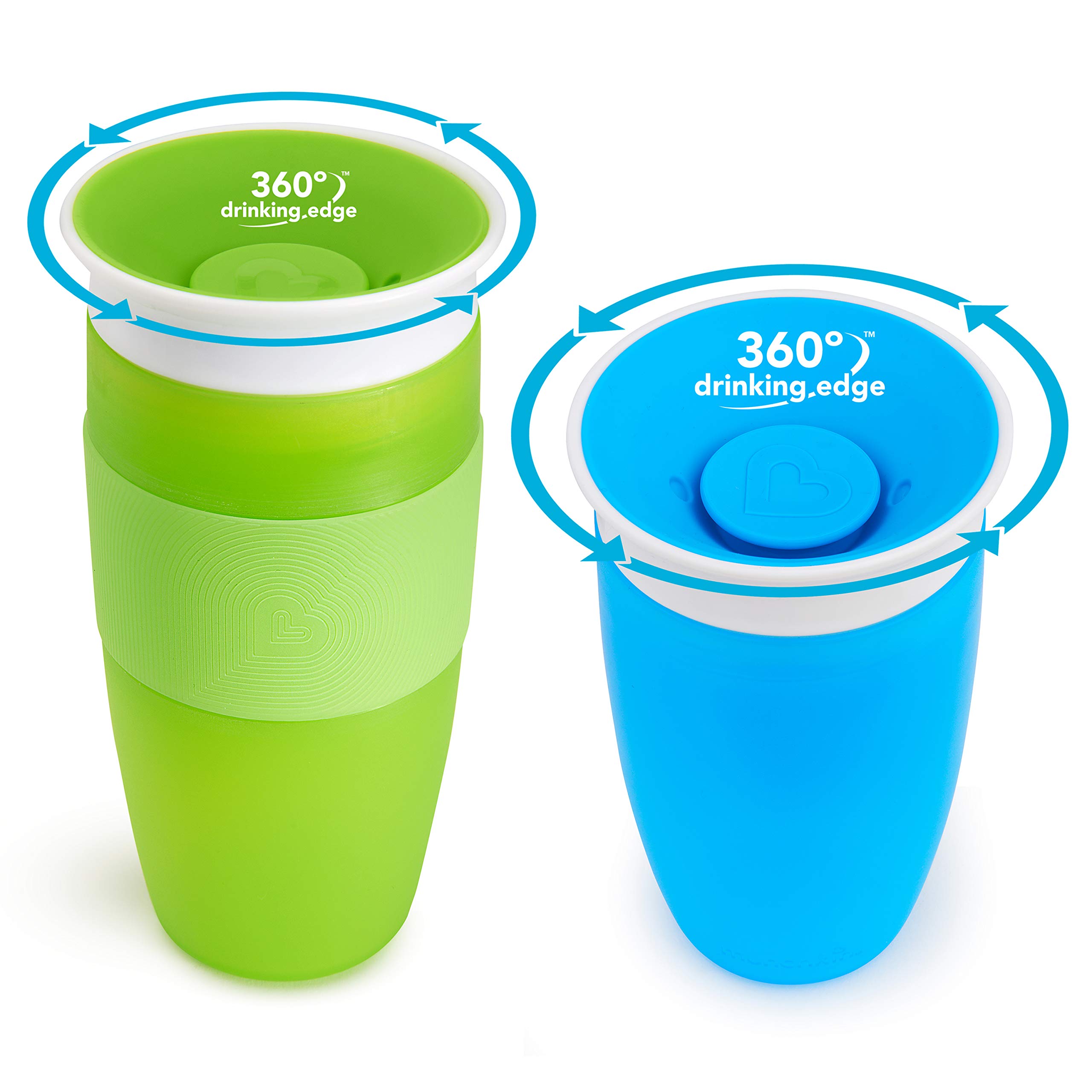 Amazon.com : Munchkin It's a Miracle! 360 Sippy Cup Gift Set, Includes  10oz & 14oz Miracle 360 Cup, Blue/Green : Baby