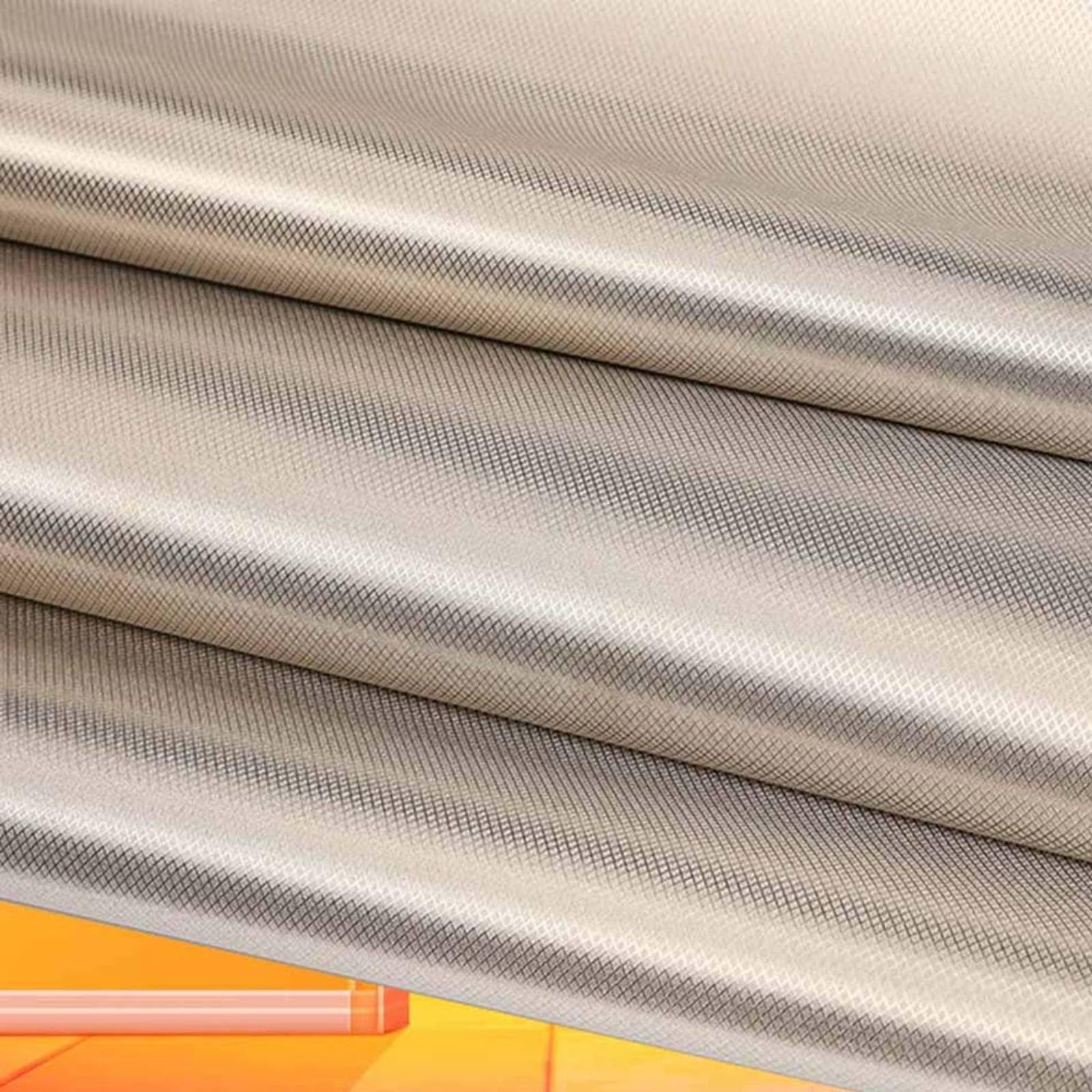 Aumarndi Silver Faraday Fabric Nickel Copper Fabric Copper Fabric Emf Shielding Conductive Material Blocks Rf Signals Wifi Rfid Emf Radiation Shielding,-5X1.1m