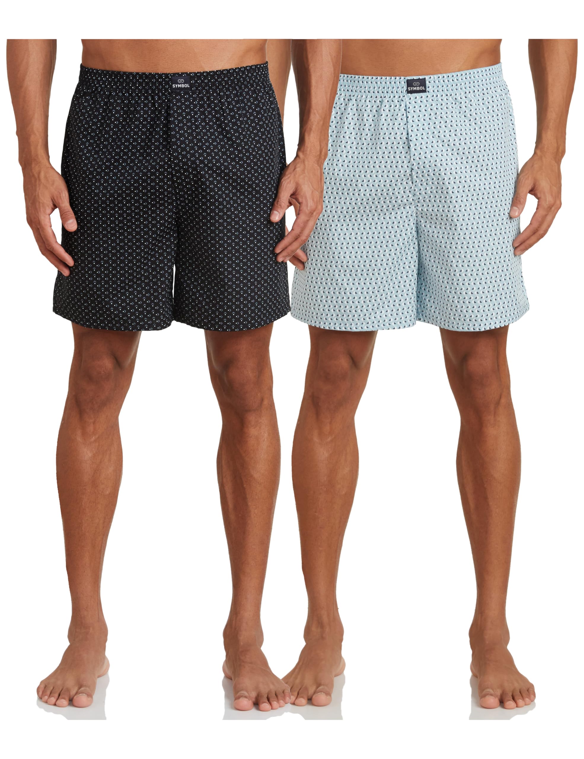 Men's Cotton Printed Boxer Shorts (Combo Pack of 2) Casual | Underwear | Half Pants | Short Pant - Regular Fit with Back Pocket
