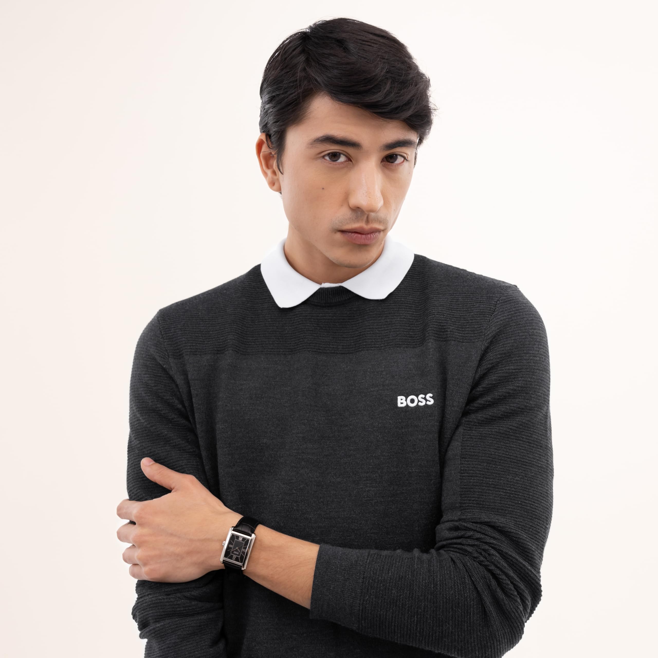 BOSS Principle Dress Collection 1514300 - Reloj analógico para Hombre, con Correa de Piel marrón