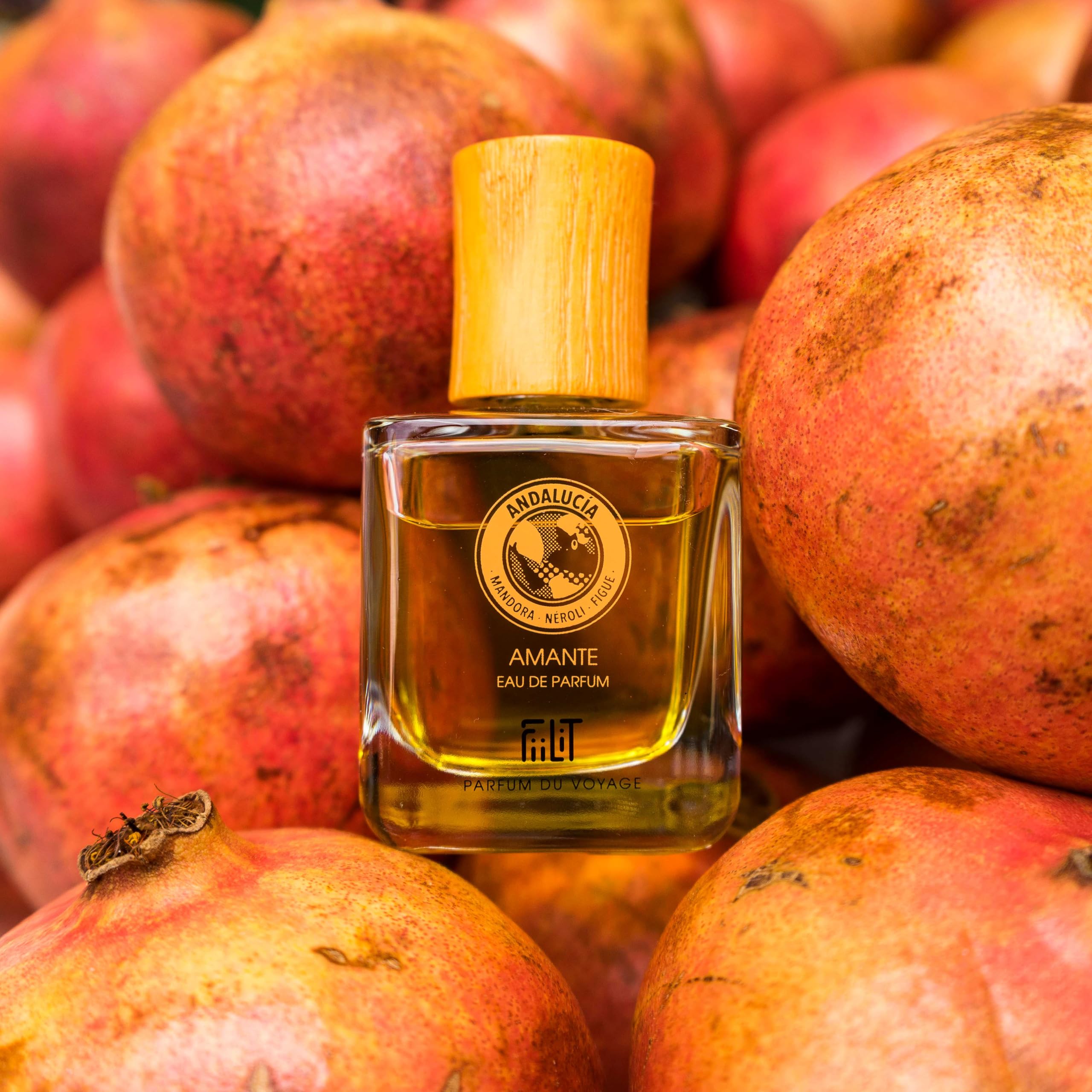 Naturalna woda perfumowana ANDALUCIA 50 ml - FiiLiT perfumy podróżne - mieszane - dla kobiet i mężczyzn - Spray do wielokrotnego napełniania - Fajna Mandora Neroli Figi