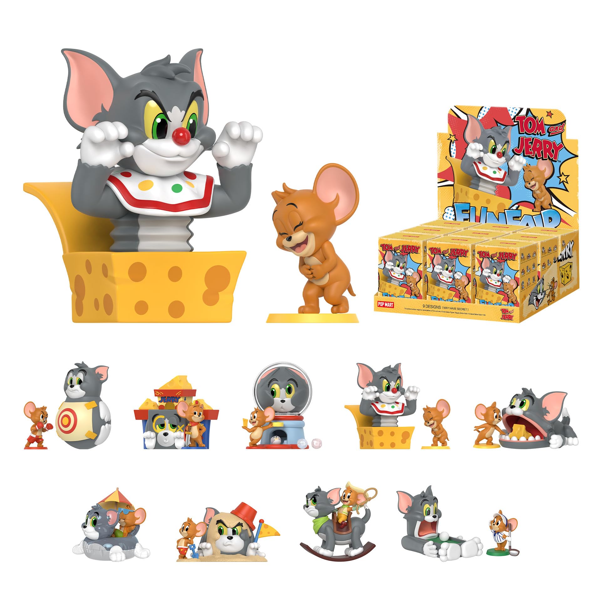 Amazon.com: POP MART Tom and Jerry: Funfair Series Blind Box