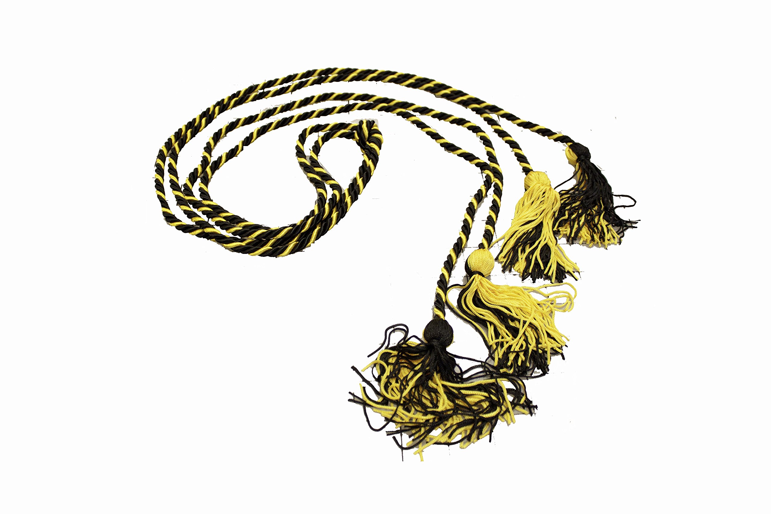 Phi Kappa Sigma Graduation Cords - Black and Gold (Mixed)