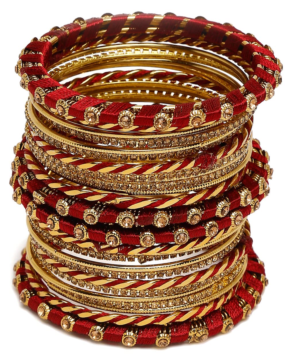 Shining Diva Fashion Latest Gold Plated Set of 26 Stylish Traditional Bangle for Women (11169b_2.6) (B0B659BVHX) Amazon Price History, Amazon Price Tracker