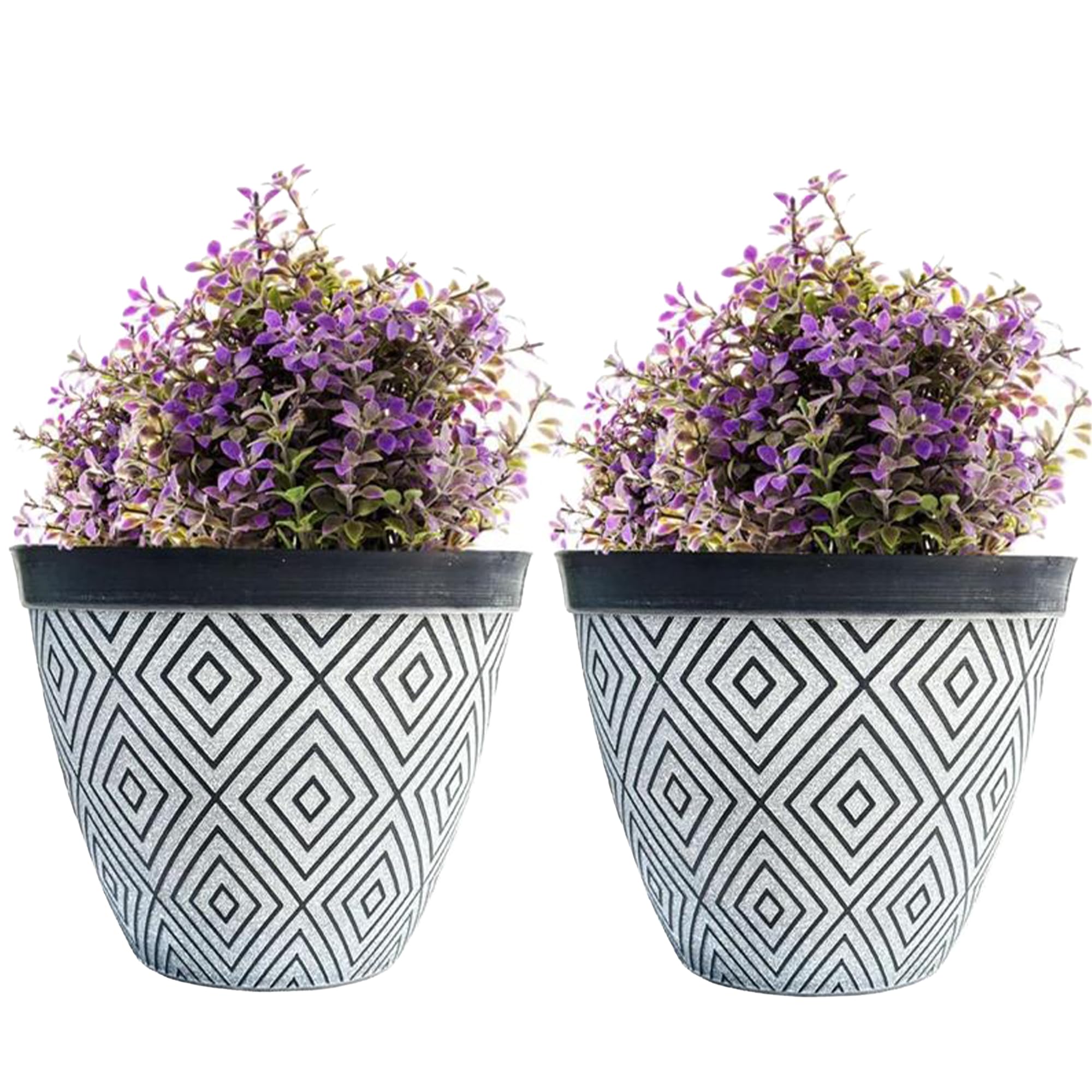 SG Traders Plant Pot Set - Stylish Planters for Outdoor Gardening - Versatile Garden Planters for Home, Large Plant Pots Ideal for Houseplants, Premium Pots and Planter for Garden Décor (Pack of 2)
