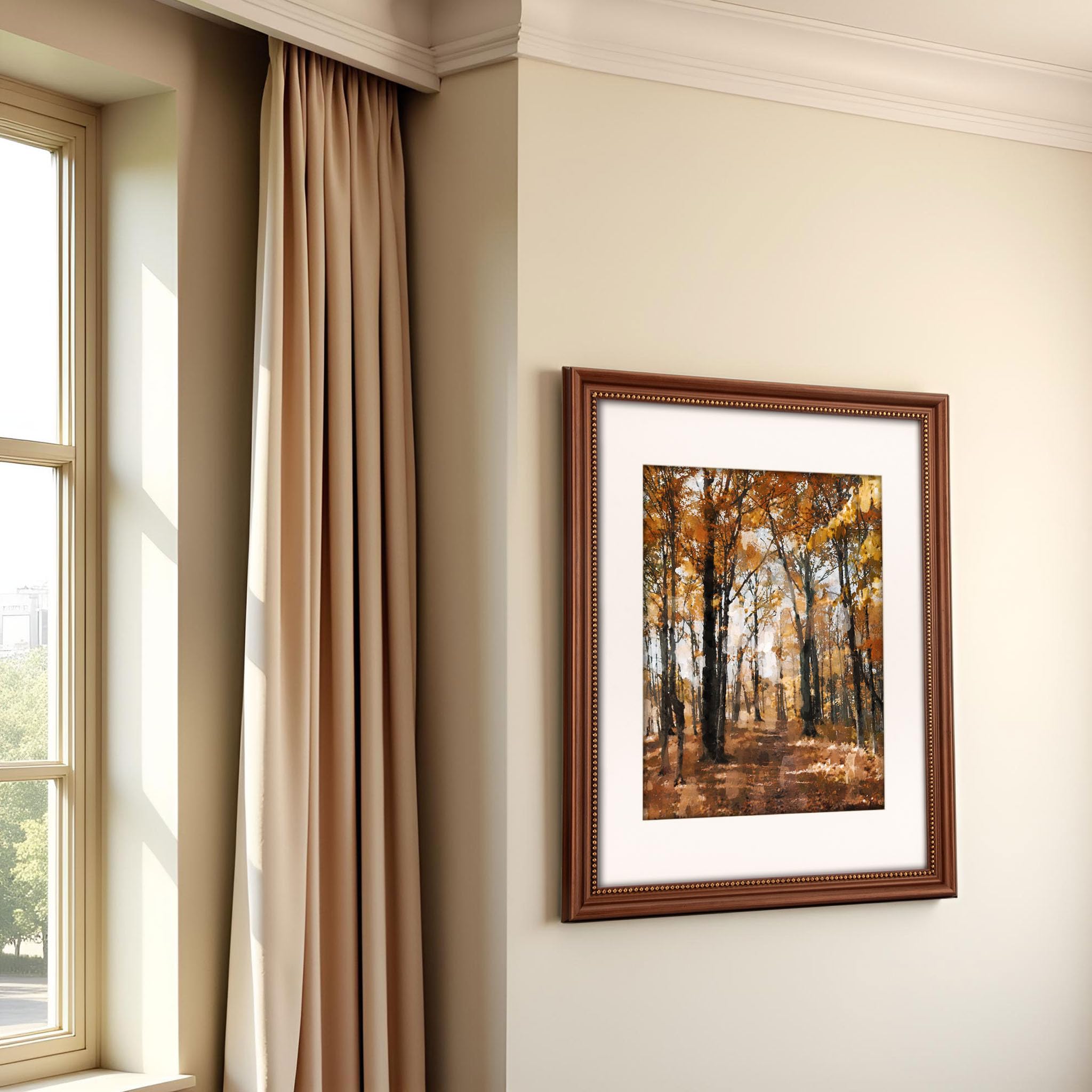 Lot de 2 cadres photo classiques en bois de 30 x 40 cm, intérieur perlé orné, passe-partout pour photo de 23 x 30 cm, montage mural vertical ou horizontal, couverture en plexiglas