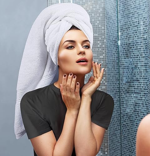 Vista 185 de Utopia Towels - Juego de toallas de 8 piezas, 2 toallas de baño, 2 toallas de mano y 4 para la cara, 100% algodón hilado en anillo, 600 GSM, Azul