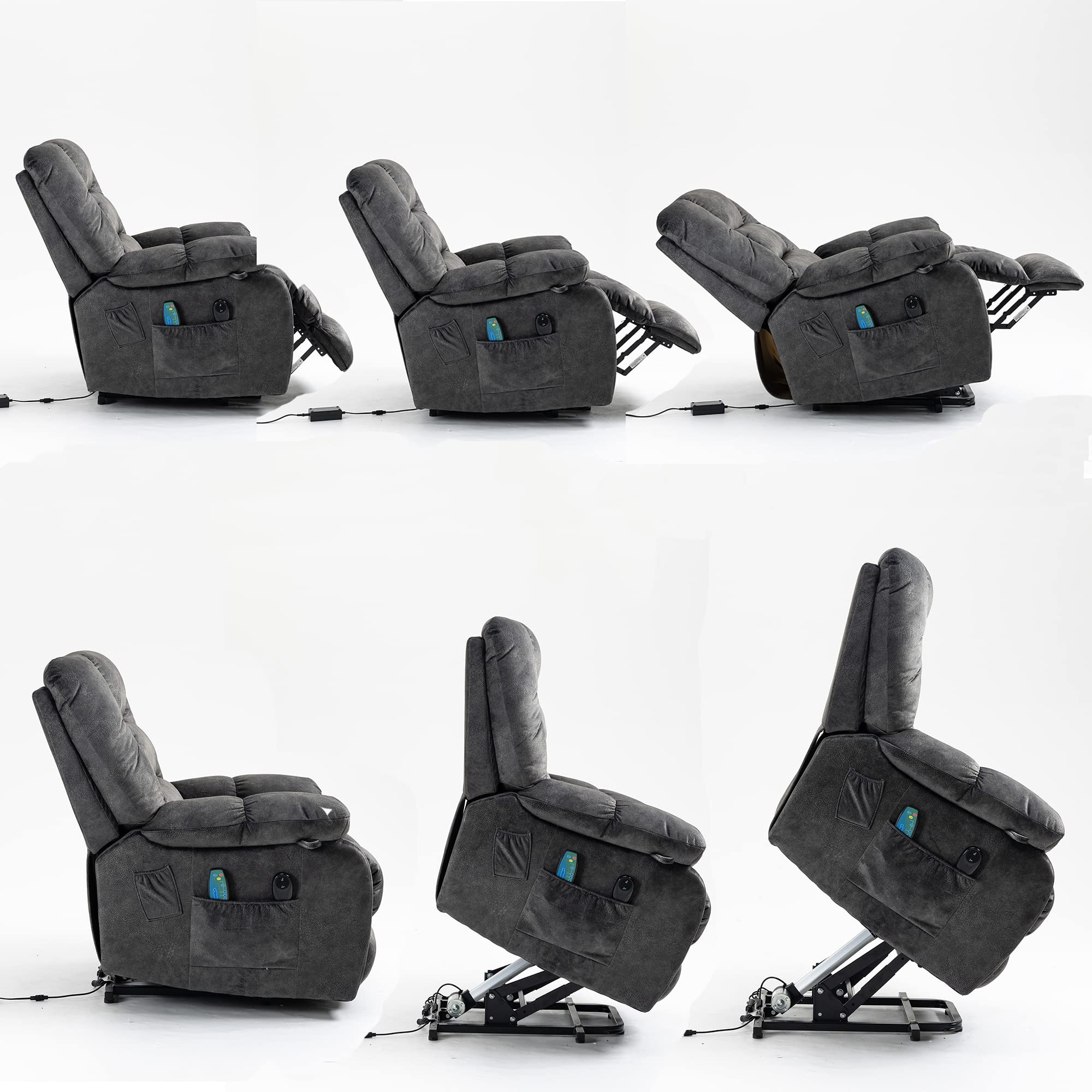 HomSof Electric Power Lift Chair Adjustable for Elderly, Heavy Duty and