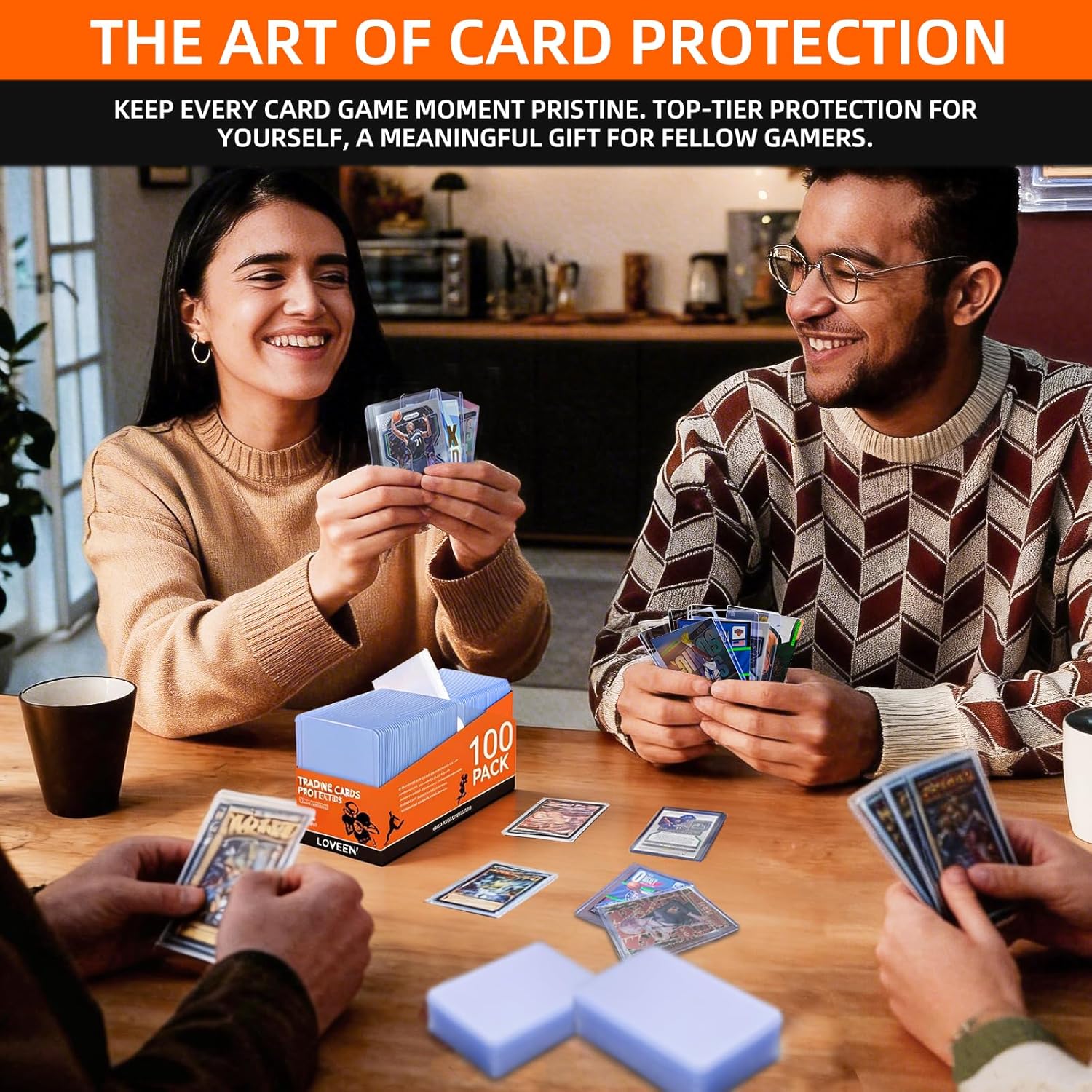 Double-Film 400ct Card Protectors - 200 Top Loads 200 Penny Sleeves, 3" x 4" 35PT Hard Plastic Premium Card Holder for Trading Sports Baseball Football Game Cards