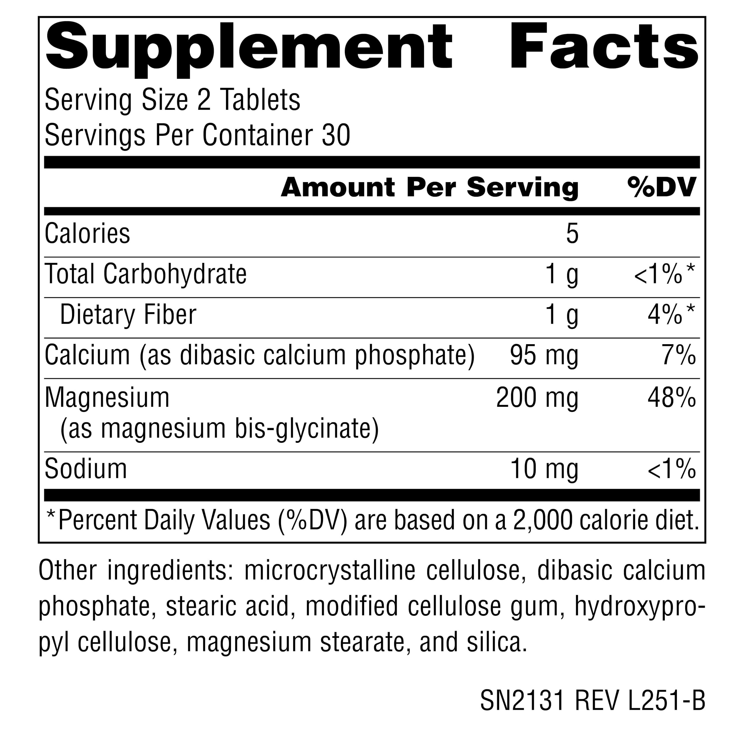 Source Naturals, Magnesium Bis-Glycinate - 60 Tablets — Amazon image 2