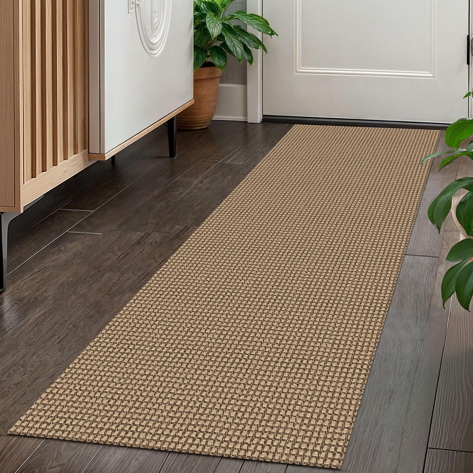 KOZYFLY Boho Runners for Hallways 2x5 ft Washable Kitchen Runner Non Slip Rubber Backed Hall Runners Cotton Entryway Runner Rugs Floor Carpet for